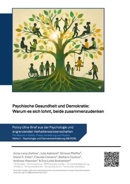 Titelblatt | Psychische Gesundheit und Demokratie: Warum es sich lohnt, beide zusammen zu denken